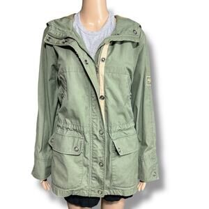 Ralph Lauren Womens USRL Ripstop Jacket Type II Field Military Coat Green Small